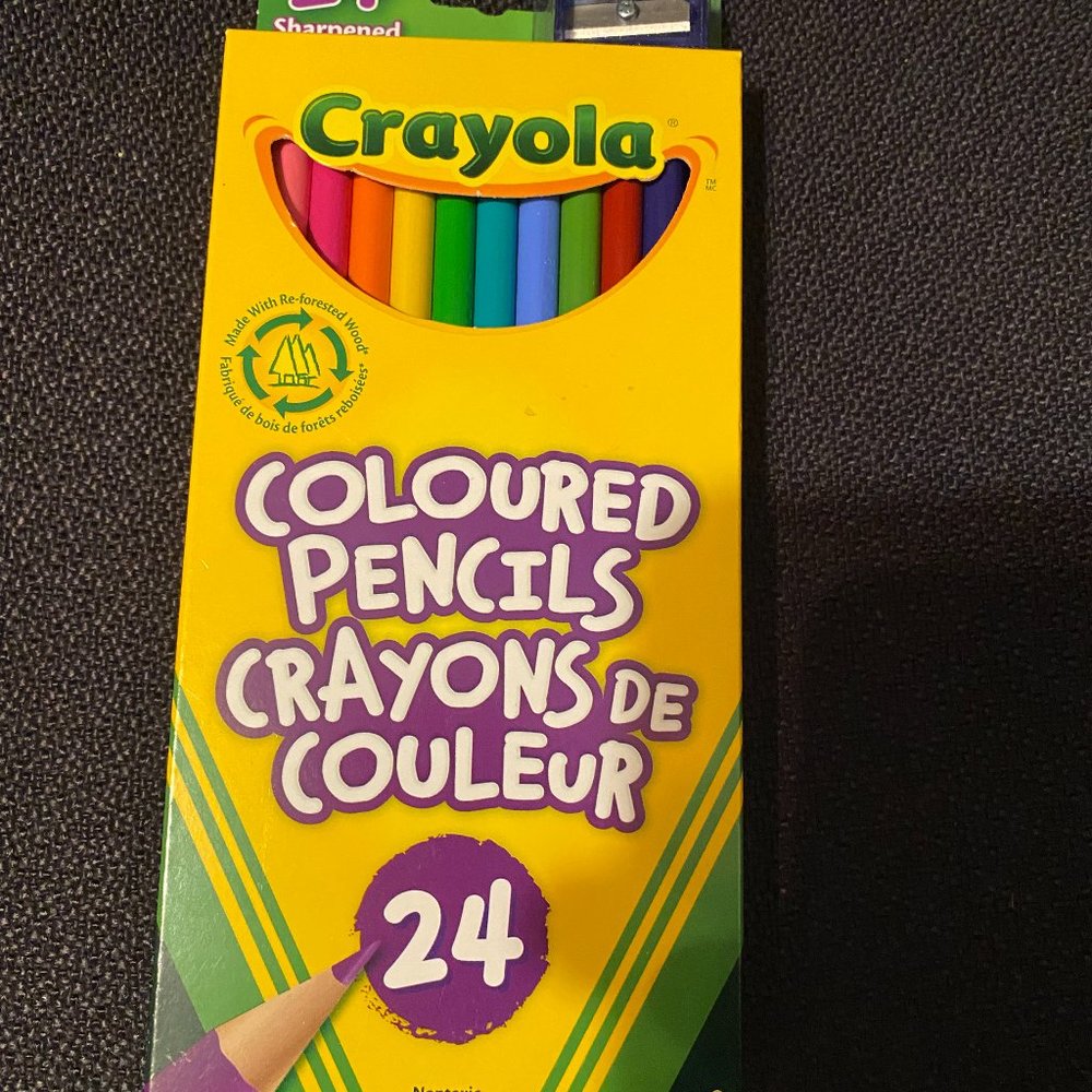 Crayola  24  Nontoxic Coloured Pencils